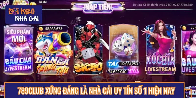 Sức hấp dẫn của 789Club cực lớn