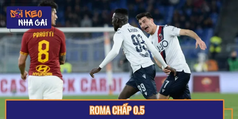 Roma được nhà cái đánh giá cao hơn, chấp nhẹ Bologna nửa trái